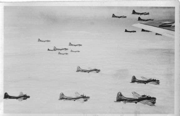 384th Bombers In Flight