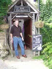 Frank Alfter at old neighbor's pub in Turweston, near Brackley.JPG