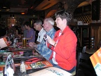 Dick Arnold, Gene Goodrick and daughter Christy Lehenbauer at dinner in Frankie &amp; Benny's