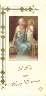 Christmas (Holy) Card Front