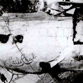 Nose art on recovered wreck