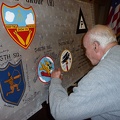 Billy Wiley signing the wing panel.