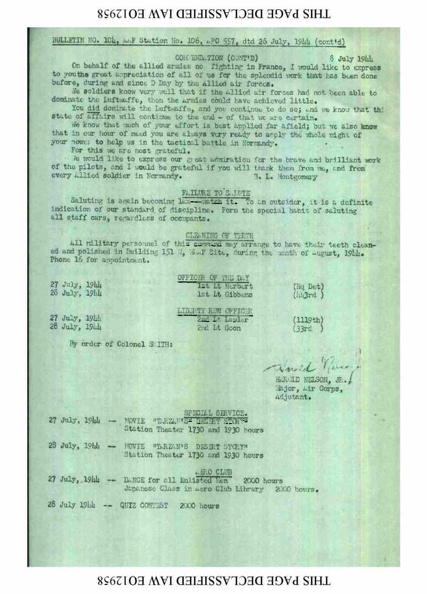 Station Bulletin# 104 26 JULY 1944 Page 2