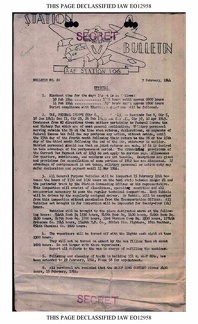 Station  Bulletin# 20, 9 FEBRUARY 1944 Page 1