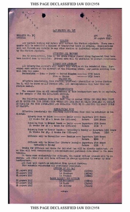 BULLETIN# 30, 22 AUGUST 1945 Page 1