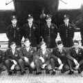 George Keck Crew, First Air Medal, in front of Snuffy (I)