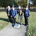 Four Veterans at the 384th Plaque