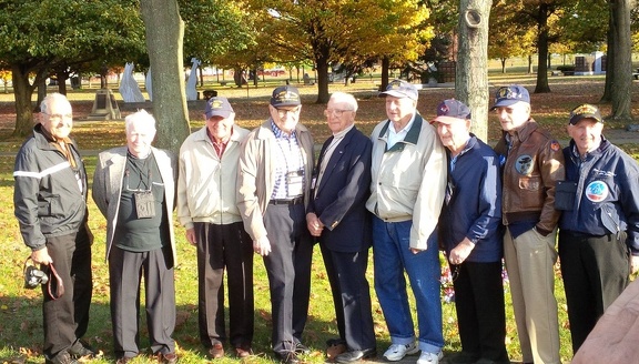 384th Veterans at the 384th Memorial Plaque