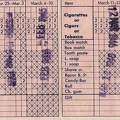 Istres Ration Card, Inside 2 pages