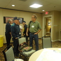 Tom Rowley and Mark Meehl in The 384th BG Hospitality Room
