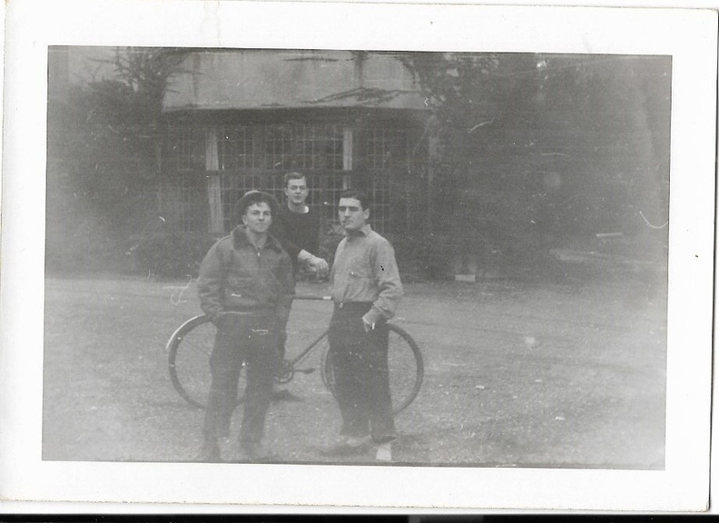 Simms H. Spears, Gene R. Goodrick and Warren Henry Weiss at the Flack House, front.jpg