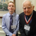 John Kraeger, 466th Bomb Group and his grandson, Everett Hailey