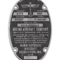 Manufacturer's Identification Plate