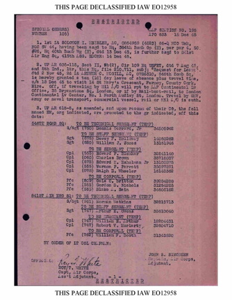 SO 105 15 DECEMBER 1945
