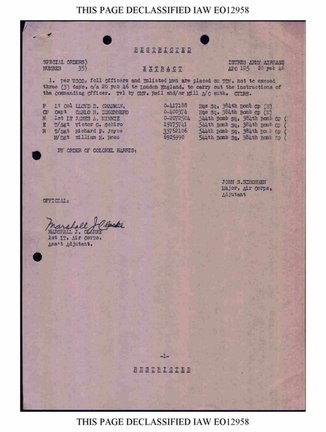 SO  35 20 FEBRUARY 1946 EXTRACT