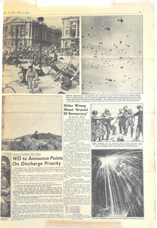 1945-05-08 STARS AND STRIPES PAGE III OF IV