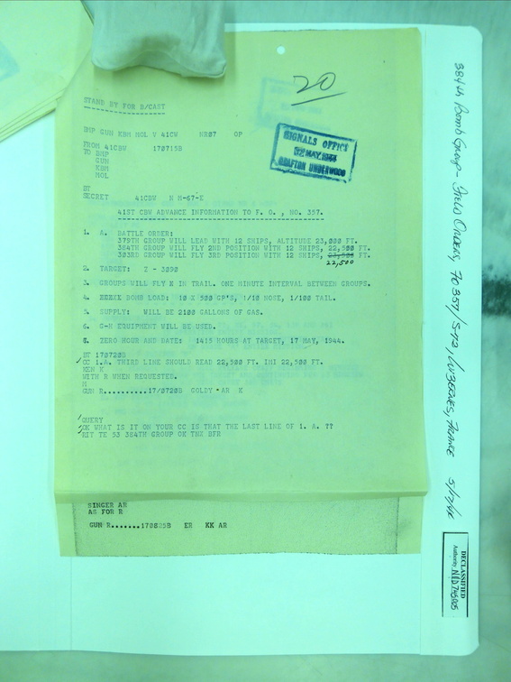 1944-05-17 Mission Plan 1723-02-012