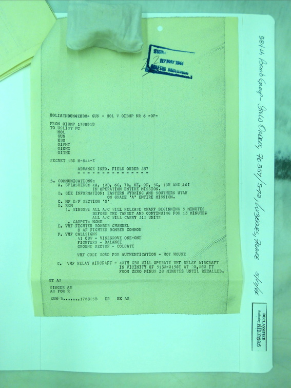 1944-05-17 Mission Plan 1723-02-013