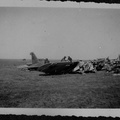 Destroyed Russian aircraft on unimproved field