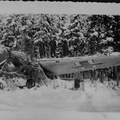 ME-110 in snow and trees