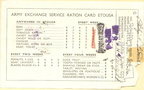 Army Ration Card