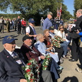 Junket XI -- 384th vets ready to lay wreaths