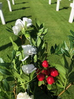Junket XI -- Madingley -- flowers for the graves