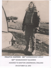 Phil Chaperon in flight uniform