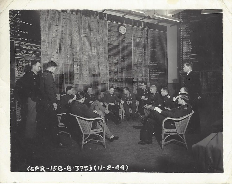 1944_02_11 379th Bombardment Squadn Russian Officer Visit Situation Room - D-Day Operation.jpg
