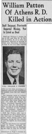 William C. Patton News Clip