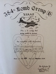 Arthur E. Guilmet Certificate