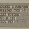 Robert L. Webster, ID Tag