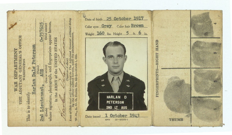 Harlan D. Peterson, ID Card.jpg