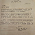 Letter, Chaplain to Valdora McKinney