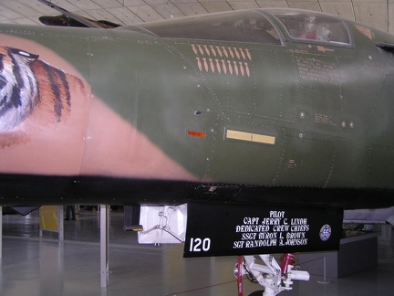 F-111E from the 20th TFW, RAF Upper Heyford now in the AAM at Duxford.JPG