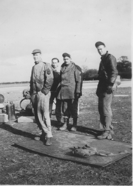 Coon, Francis, and Cook sweating it out 1944.jpg