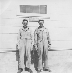 Arnold and classmate at Keesler.jpg