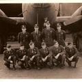Britt crew, unidentified B-17F in front of hangar