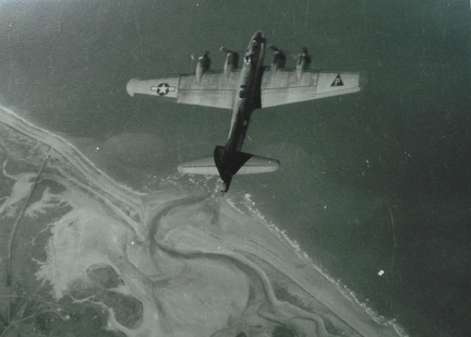 B-17 over the coast