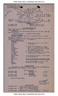Station Bulletin# 144 14 OCTOBER 1944