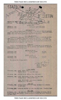 Station Bulletin# 149 24 OCTOBER 1944