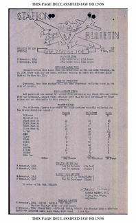 Station Bulletin# 156 7 NOVEMBER 1944