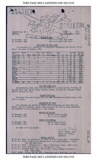 Station Bulletin# 157 9 NOVEMBER 1944