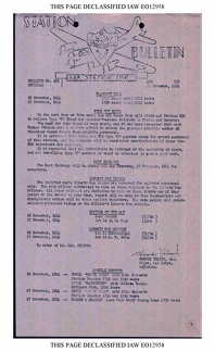 Station Bulletin# 165 25 NOVEMBER 1944