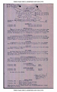 Station Bulletin# 168 1 DECEMBER 1944