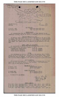 Station Bulletin# 4,  8 JANUARY 1945