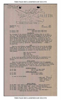 Station Bulletin# 11,  22 JANUARY 1945