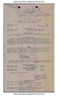 Station Bulletin# 14,  28 JANUARY 1945