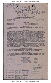 Station Bulletin# 28, 25 FEBRUARY 1945