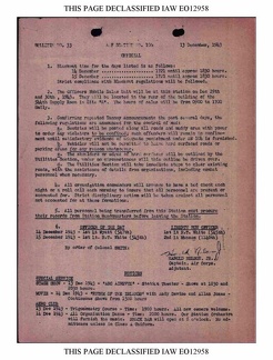 Bulletin# 33, 13 DECEMBER 1943